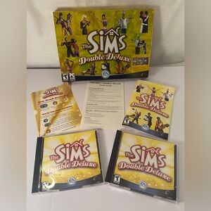 The Sims: Double Deluxe 2003 Maxis Electronic Arts Life Sim CD-ROM PC Game